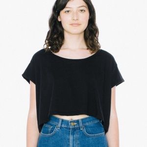 Vintage American Apparel silky crop top